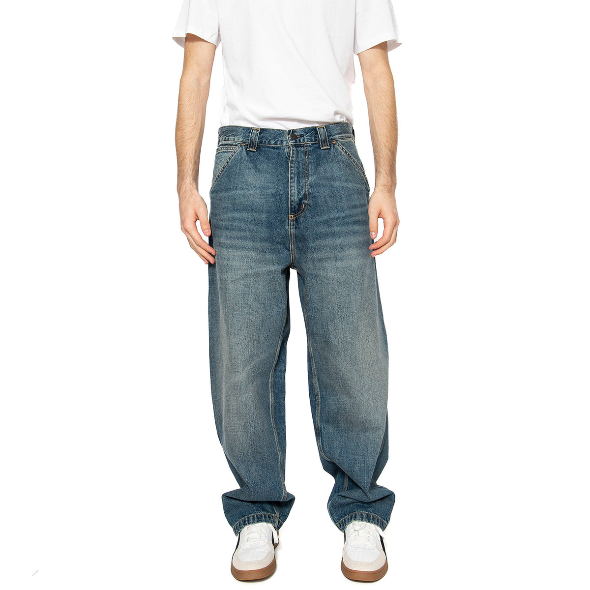 OG Single Knee Pant Faded Blue - Pantaloni Denim Jeans Uomo Blu I034871.014L . CARHARTT WIP 