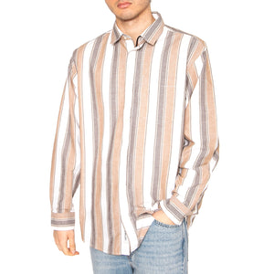 L/S Kendricks Shirt Kendricks Stripe, Liberica - Camicia Uomo Multicolore I034881.2TFXX . CARHARTT WIP 