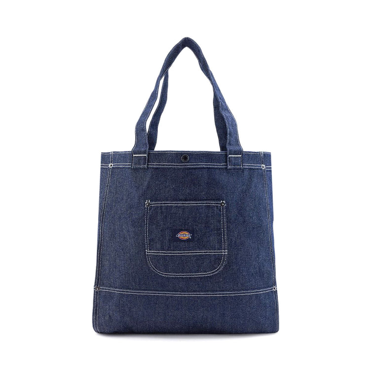 Denim Tote Bag Rinsed - Borsa Shopping Bag Denim Jeans Blu DK0A4Z6BRIN1 . DICKIES 