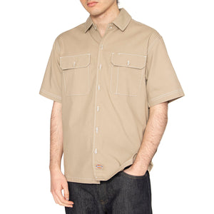 Riverbend Work Shirt Desert Sand - Camicia Maniche Corte Uomo Beige DK0A4Z7R0DS1 . DICKIES 