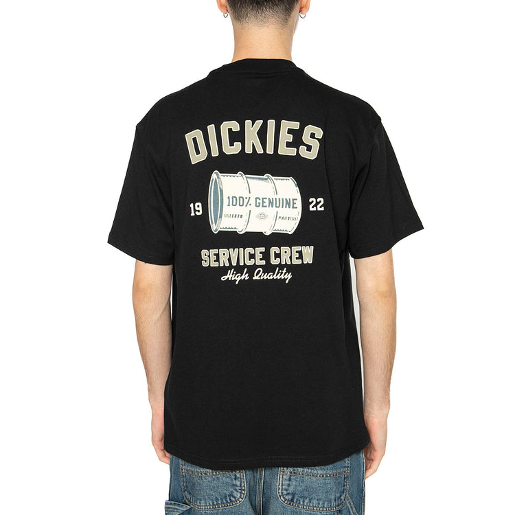 Service Crew SS Tee Black - Maglietta Girocollo Uomo Nera DK0A4Z8TBLK1 . DICKIES 