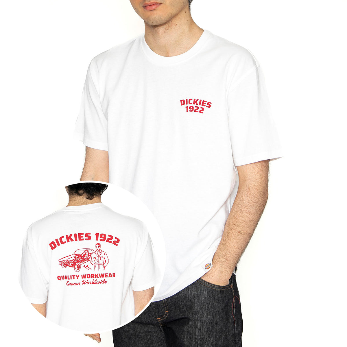 Mechanic SS Tee White - Maglietta Girocollo Uomo Bianca DK0A4Z960WH1 . DICKIES 