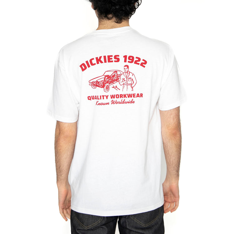 Mechanic SS Tee White - Maglietta Girocollo Uomo Bianca DK0A4Z960WH1 . DICKIES 