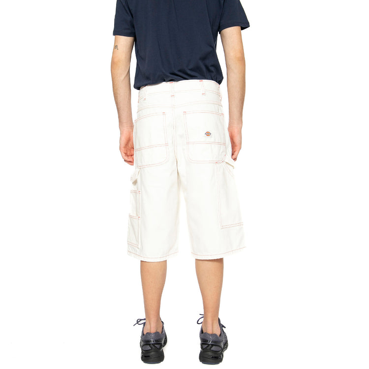 Loose Denim Painter Short Egret - Bermuda Denim Jeans Uomo Bianchi DK0A4ZASC481 . DICKIES 