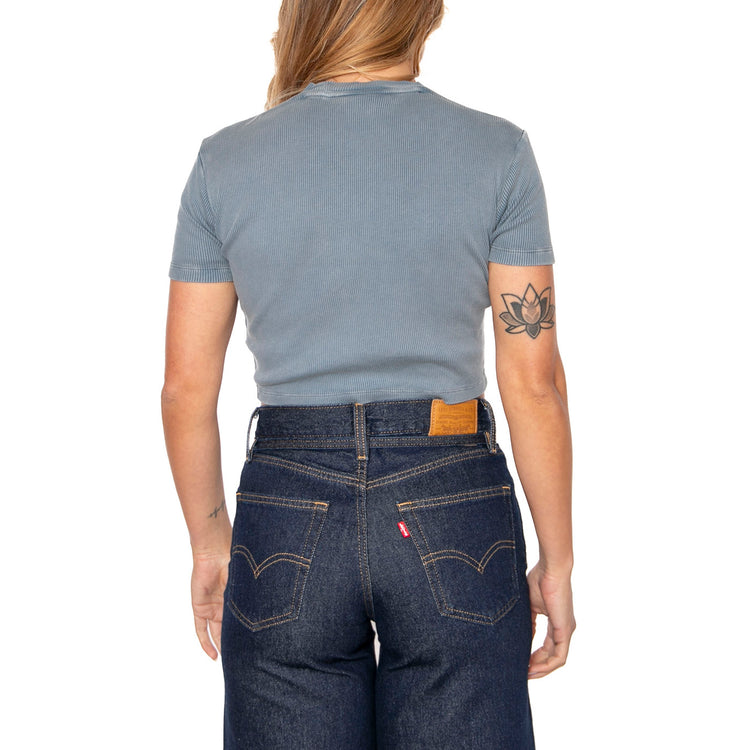 Plentywood Tee SS Stormy Weather - Maglietta Girocollo Donna Blu DK0A866FG701 . DICKIES 