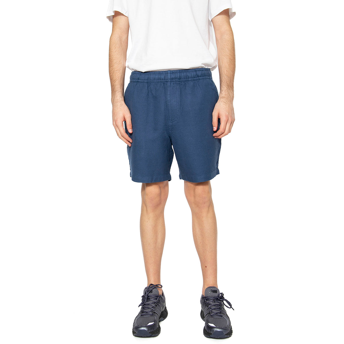 Redwald Textured Waf Cold Metal - Bemruda Uomo Blu F4HSF005436 . FARAH 