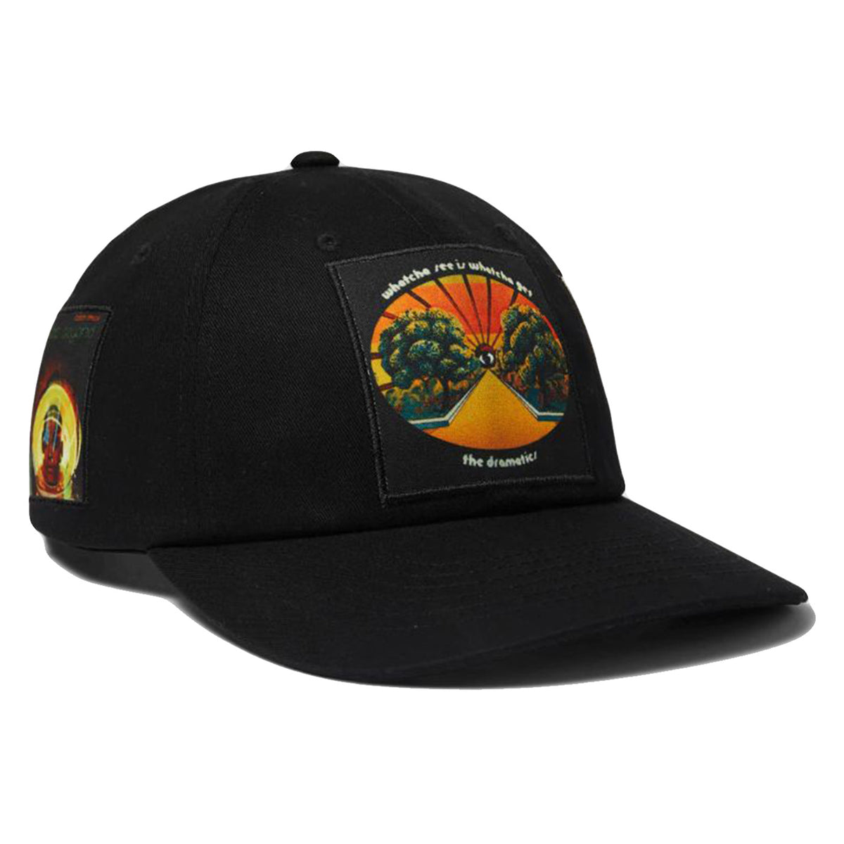 Stax Patches Snapback Black - Cappellino con Visiera Nero HT00847-BLACK . HUF 