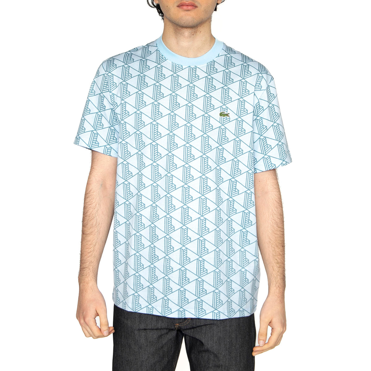 T-Shirt HI0 - Maglietta Girocollo Uomo Multicolore TH2831-HI0 . LACOSTE 