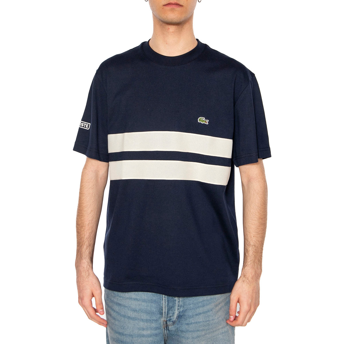 T-Shirt 166 Blue - Maglietta Girocollo Uomo Blu TH9769-166 . LACOSTE 