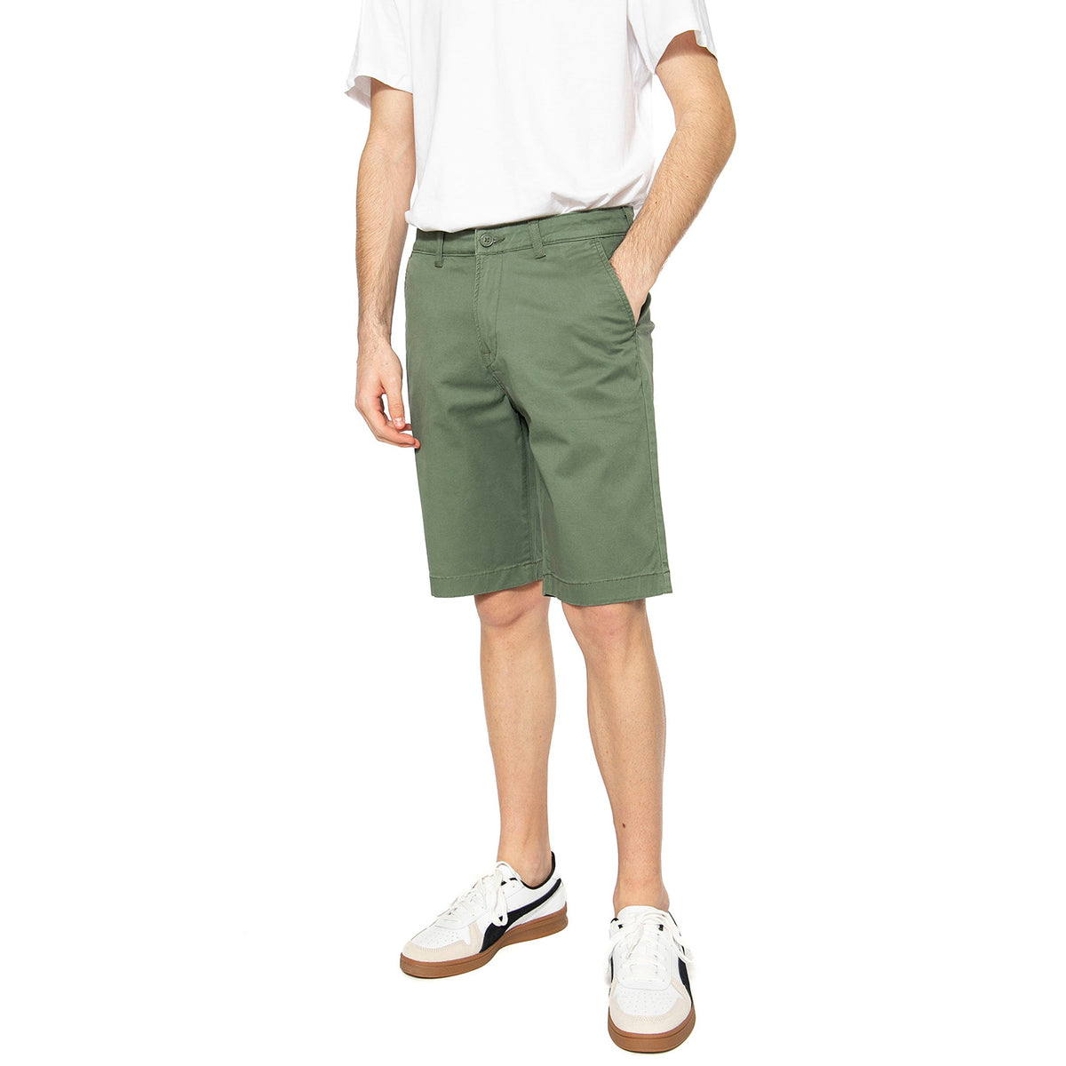 Regular Chino Short Olive Grove - Bermuda Uomo Verdi 112351272 . LEE 