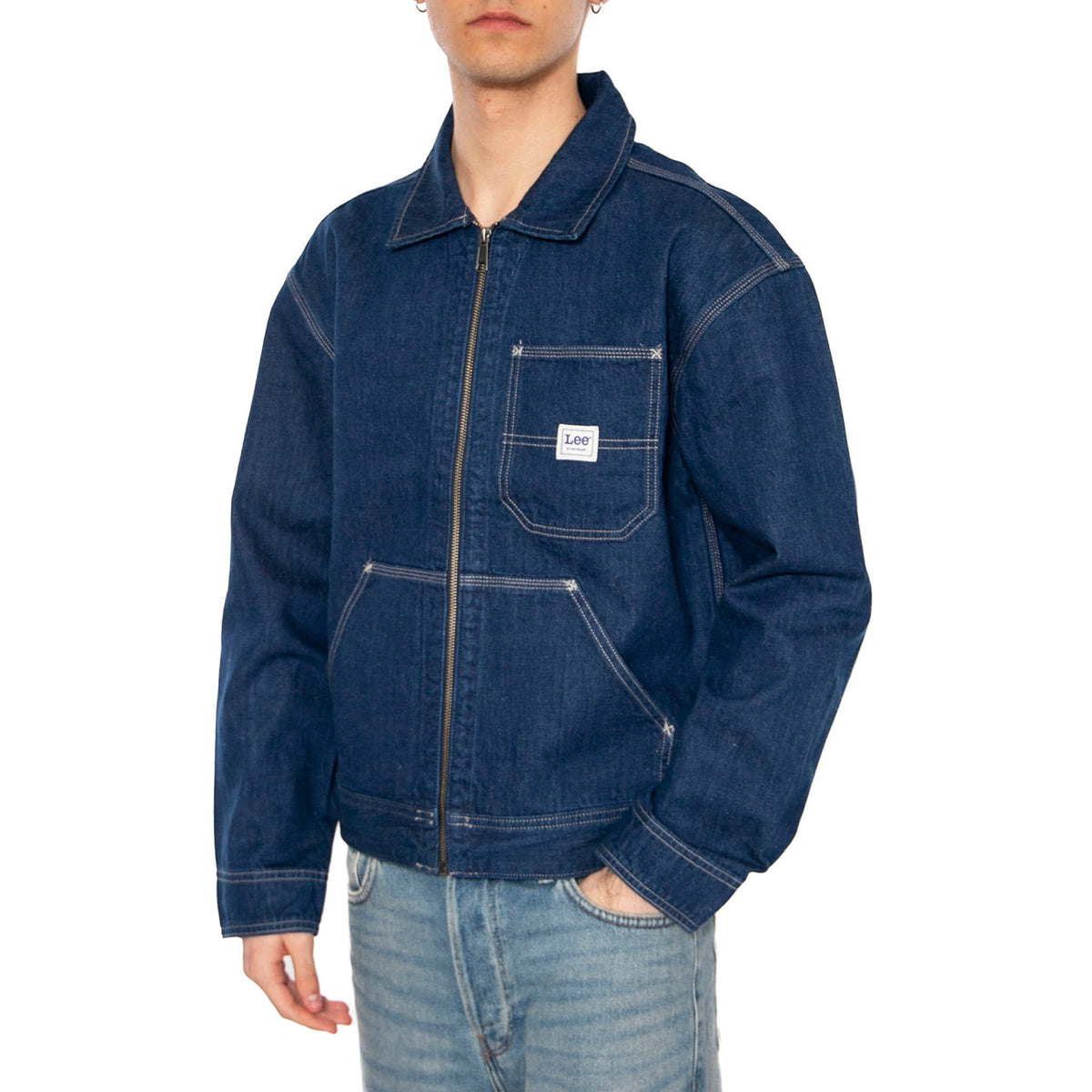 91W Workwear Jacket Rinse - Giacca Denim Jeans Uomo Blu 112363870 . LEE 