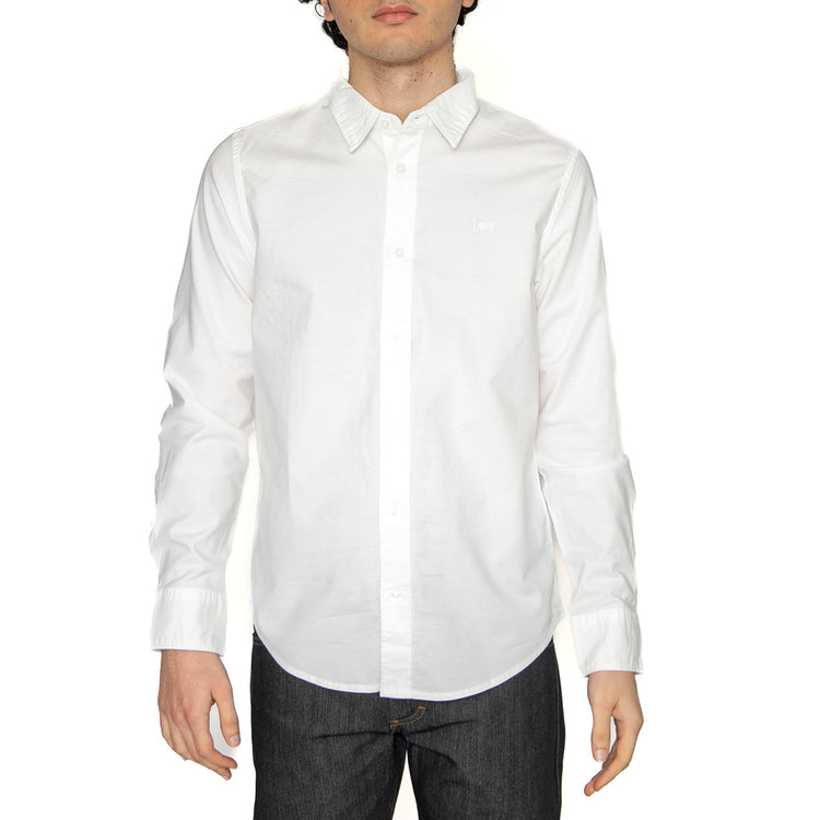Patch Shirt Bright White - Camicia Uomo Bianca 112363908 . LEE 