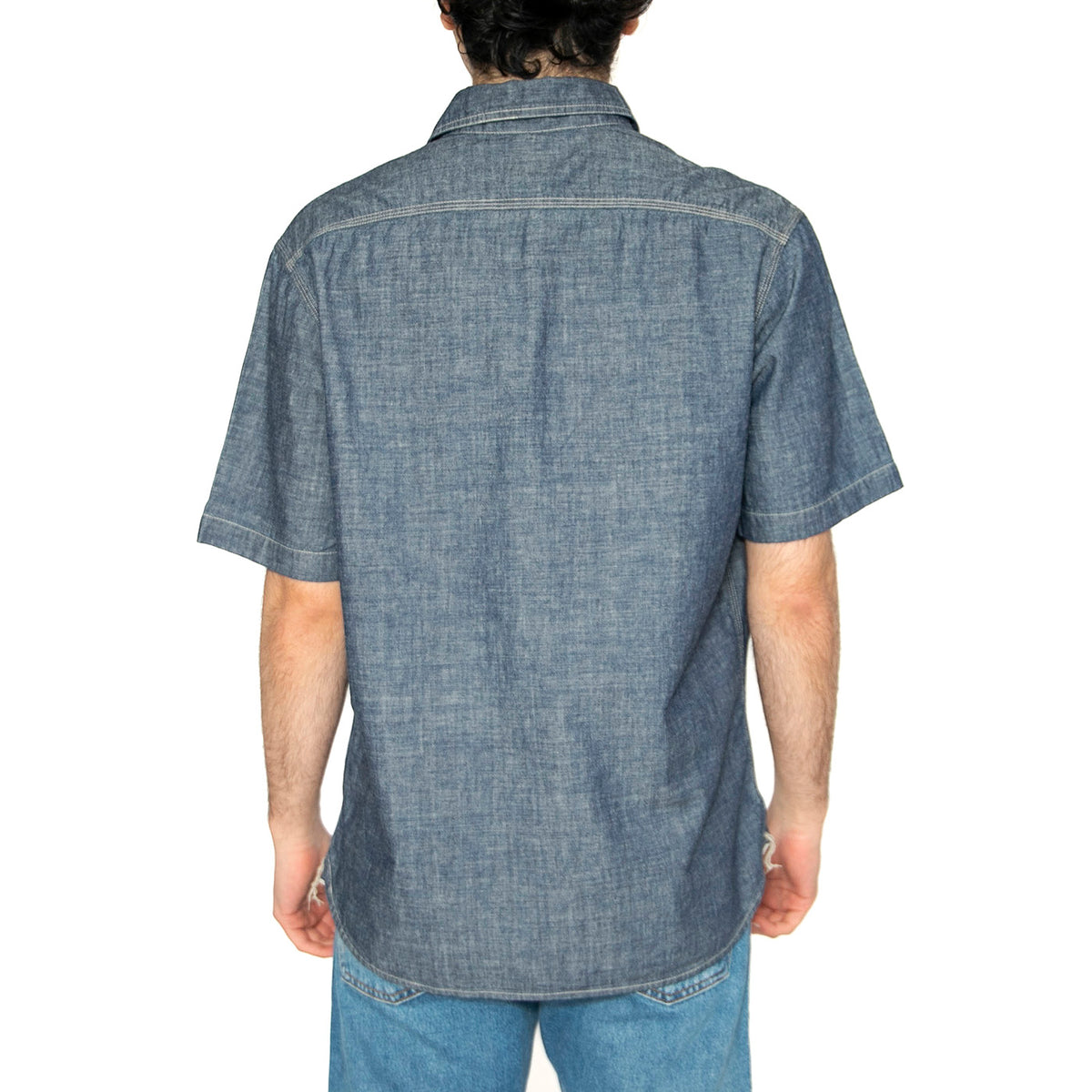 101 SS Worker Shirt Rinse Chambray - Camicia Maniche Corte Uomo Blu 112364203 . LEE 