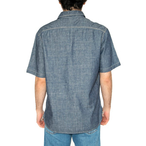 101 SS Worker Shirt Rinse Chambray - Camicia Maniche Corte Uomo Blu 112364203 . LEE 