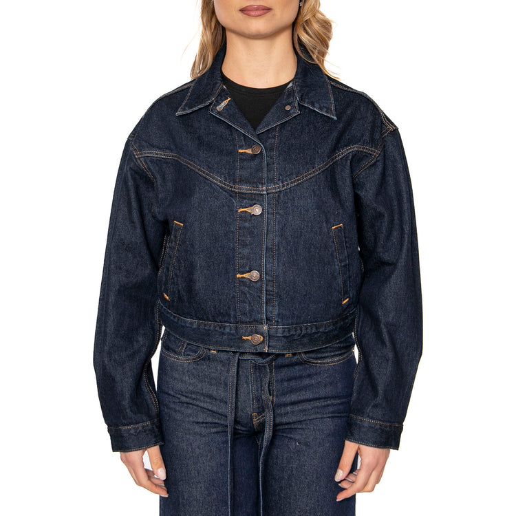 Shrunken 90S Trucker Western Dream Nice Dream - Giacca Donna Blu 001WO-0001 . LEVIS 
