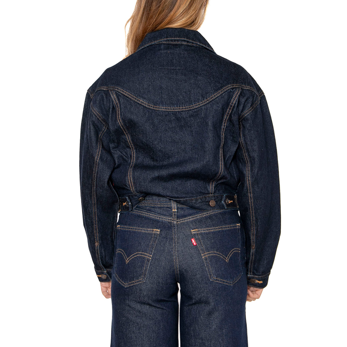 Shrunken 90S Trucker Western Dream Nice Dream - Giacca Donna Blu 001WO-0001 . LEVIS 