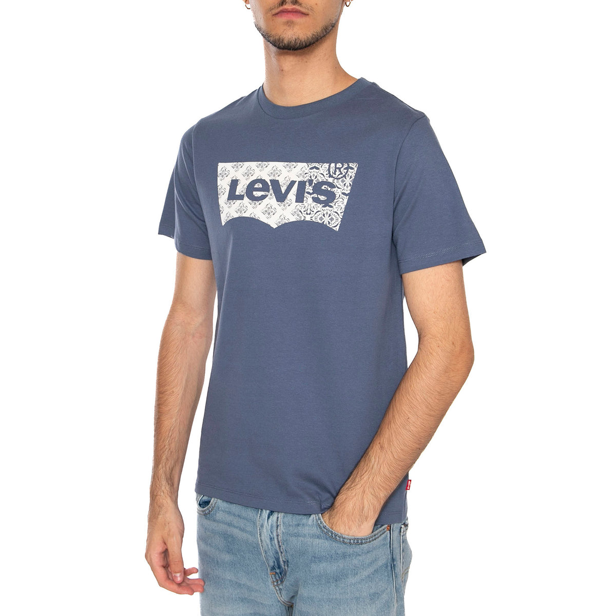 Classic Graphic Tee Blue - Maglietta Girocollo Uomo Blu 22491-1812 . LEVIS 