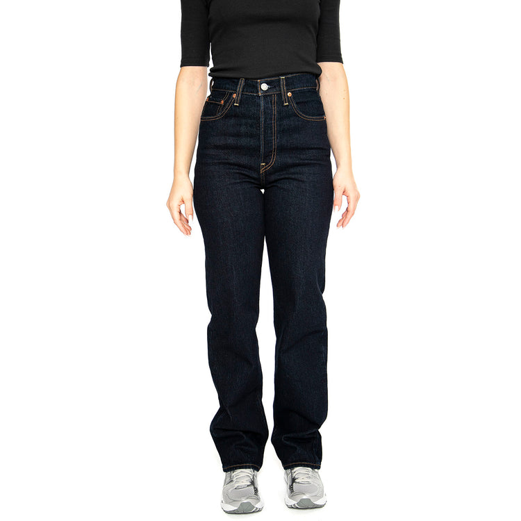Ribcage Wide Leg H223 Dark Indigo Flat Finish - Pantaloni Denim Jeans Donna Blu 79078-0014 . LEVIS 