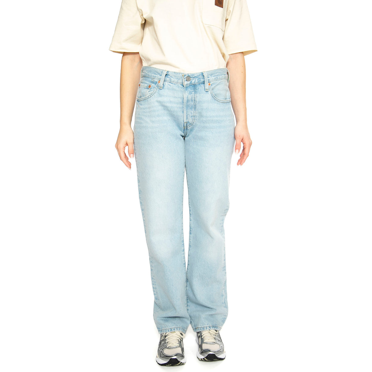 501 90's Light Indigo Worn In - Pantaloni Denim Jeans Donna Blu A1959-0011 . LEVIS 