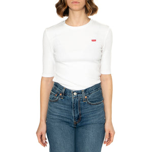 Luca Slim Tee Neutrals - Maglietta Girocollo Donna Bianca A3388-0003 . LEVIS 