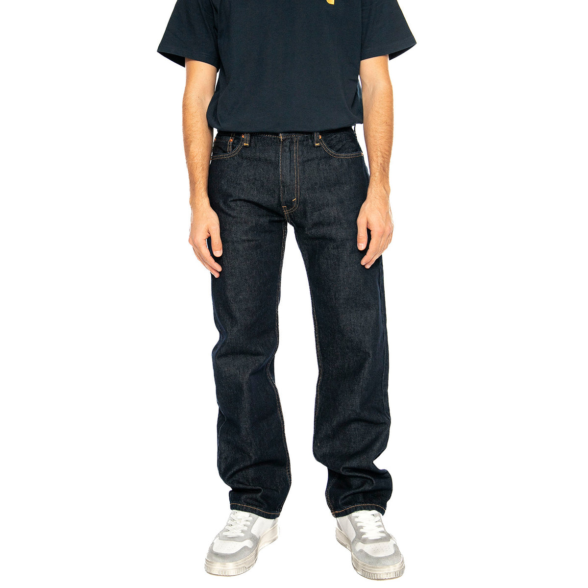 555 Relaxed Straight Good As New Rinse - Pantaloni Denim Jeans Uomo Blu A7223-0004 . LEVIS 