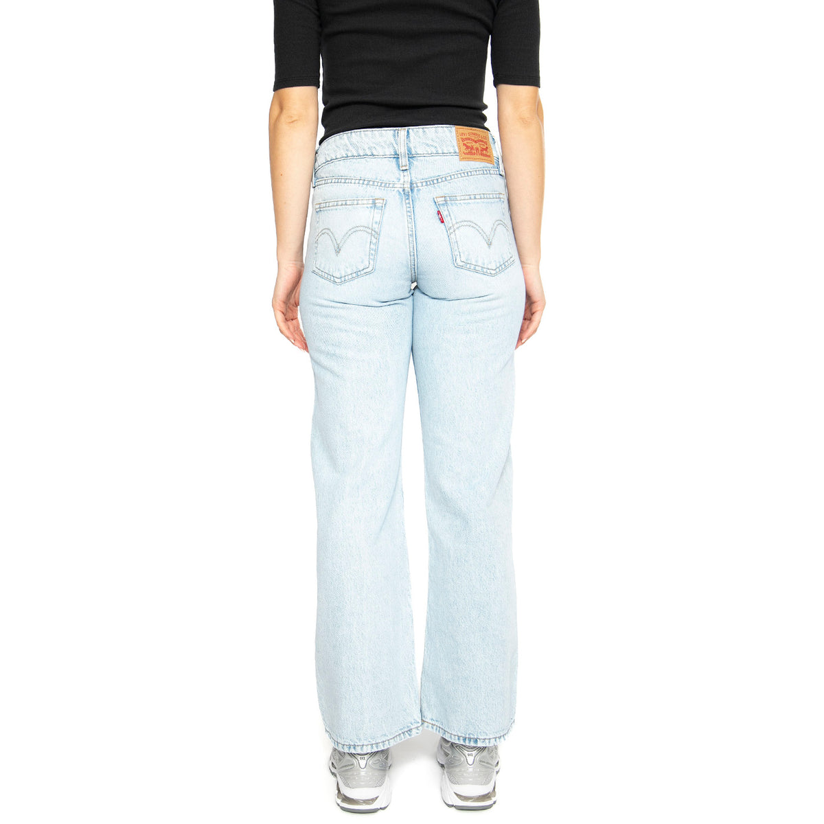 Superflow Loose Light Indigo Flat Finish - Pantaloni Denim Jeans Donna Blu A7498-0007 . LEVIS 