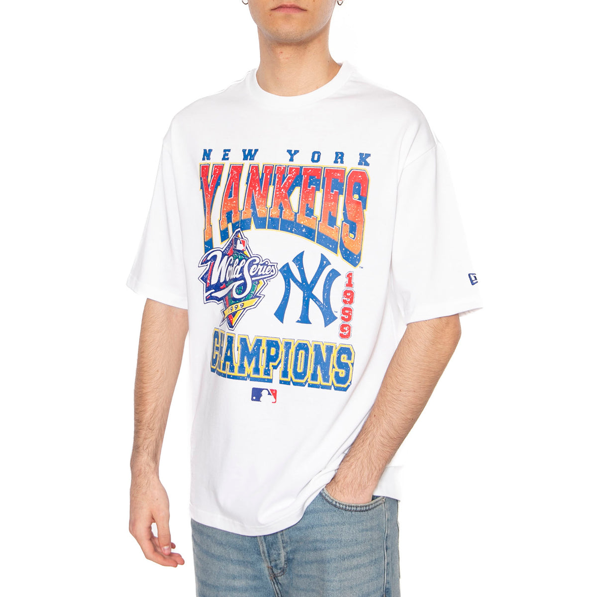 MLB World Series OS Tee New York Yankees White -  Maglietta Girocollo Uomo Bianca 60667817 . NEW ERA 