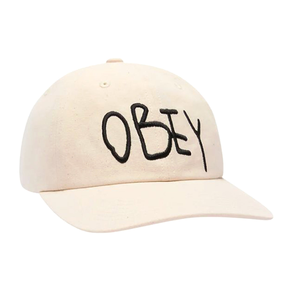 Obey Jot 6 panel Velcro Back unbleached - Cappellino con Visiera Beige 100580405-UBL . OBEY 