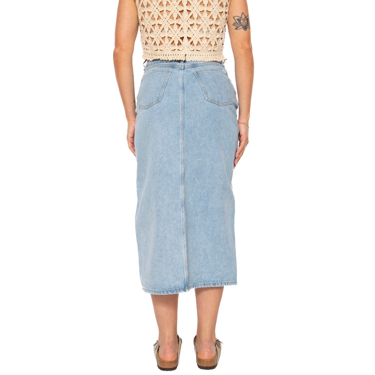 Simplex Denim Skirt Cirrus - Gonna Denim Jeans Blu 411550123-CIU . OBEY 