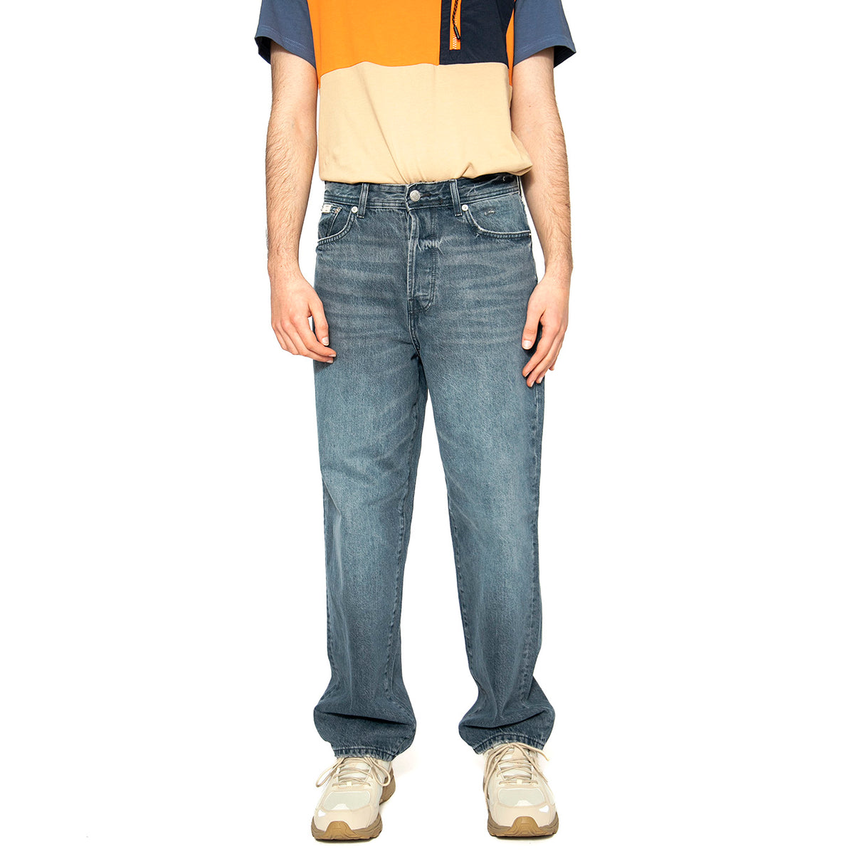 Onsfade Vita Media Loose Fit Jeans - Pantaloni Denim Jeans Uomo Blu 22032218 . ONLY & SONS 