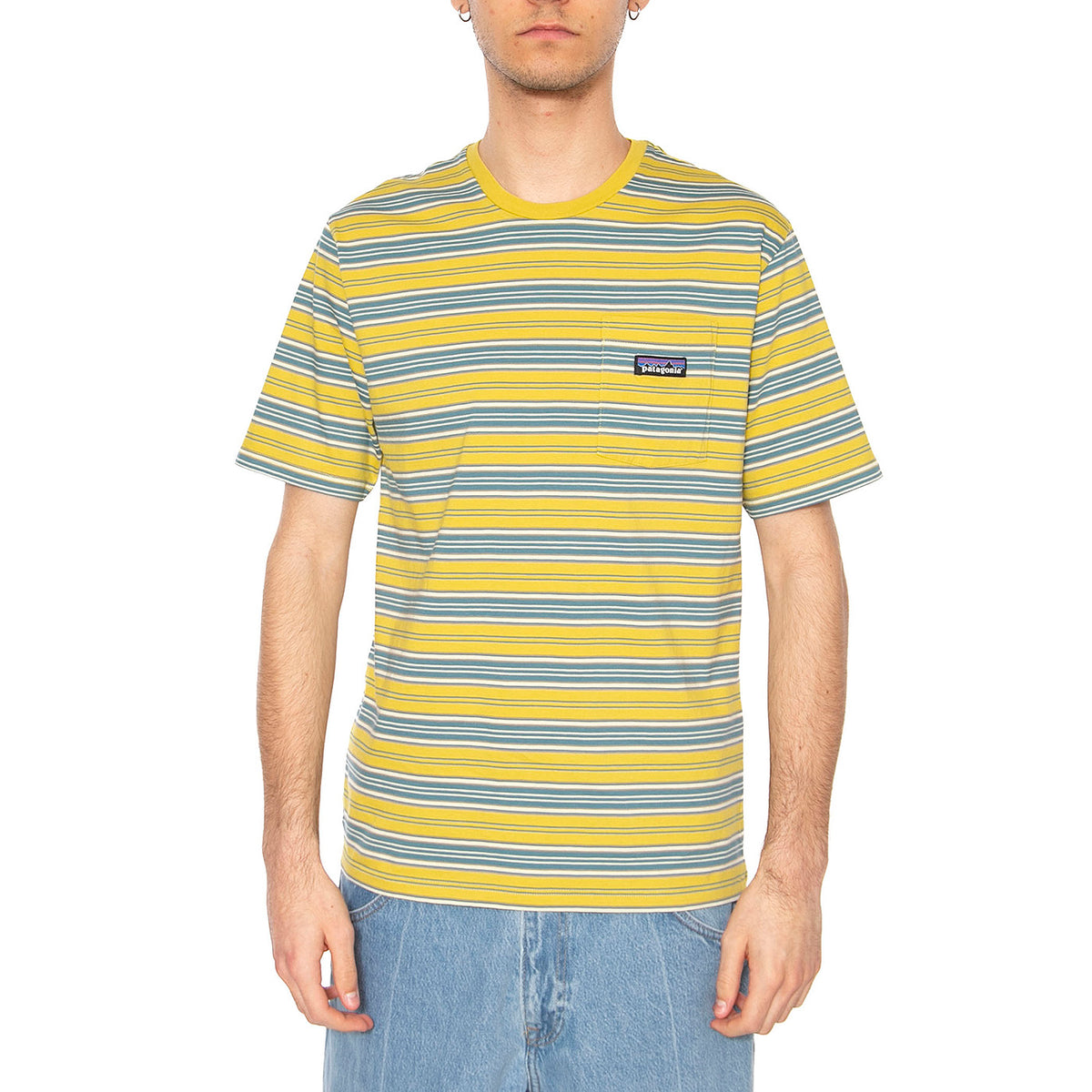 M's Daily Pocket Tee SMBL - Maglietta Girocollo Uomo Multicolore 53255-SMBL . PATAGONIA 