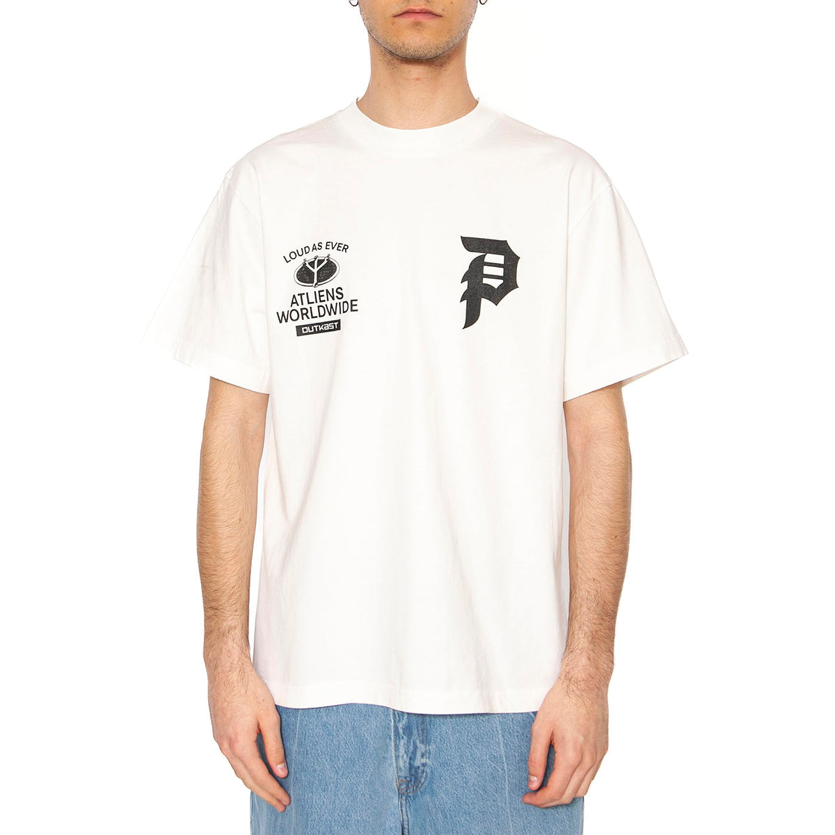 Primitive Glow Tee White - Maglietta Girocollo Uomo Bianca PAPHO2431 . PRIMITIVE 