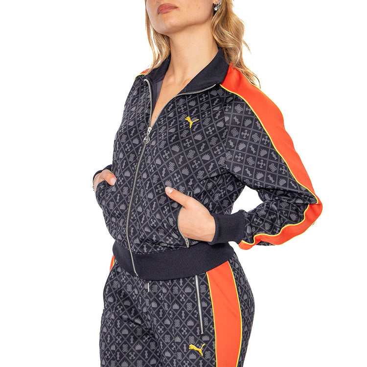 Road To Unit AOP Track Jacket Dark New Navy AOP - Felpa con Zip Donna Multicolore 629792-16 . PUMA 