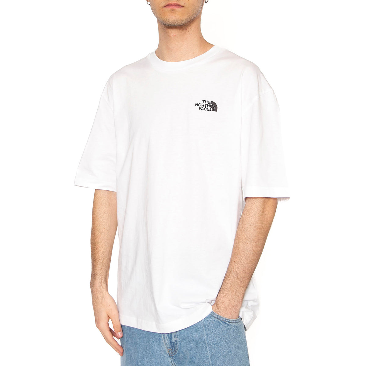 Men's S/S Essential Oversize Tee - Maglietta Girocollo Uomo Bianca NF0A87NRFN41 . THE NORTH FACE 