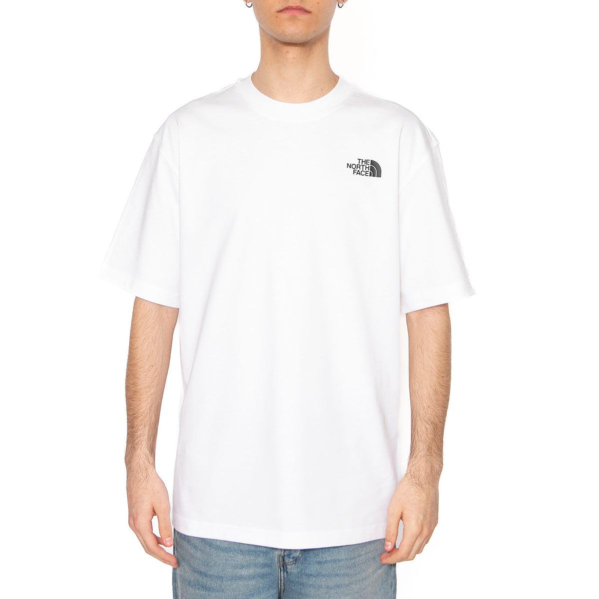 Unisex SS Nse Oversized Tee - Maglietta Girocollo Uomo Bianca NF0A8C3TFN41 . THE NORTH FACE 