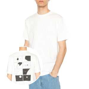 Pocket Zach Tee White - Maglietta Girocollo Uomo Bianca MTS00428-WHITE . THINKING MU 