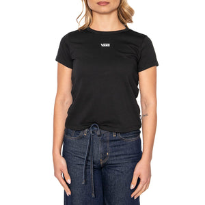 Basic Mini SS Black - Maglietta Girocollo Donna Nera VN000JDQBLK1 . VANS 