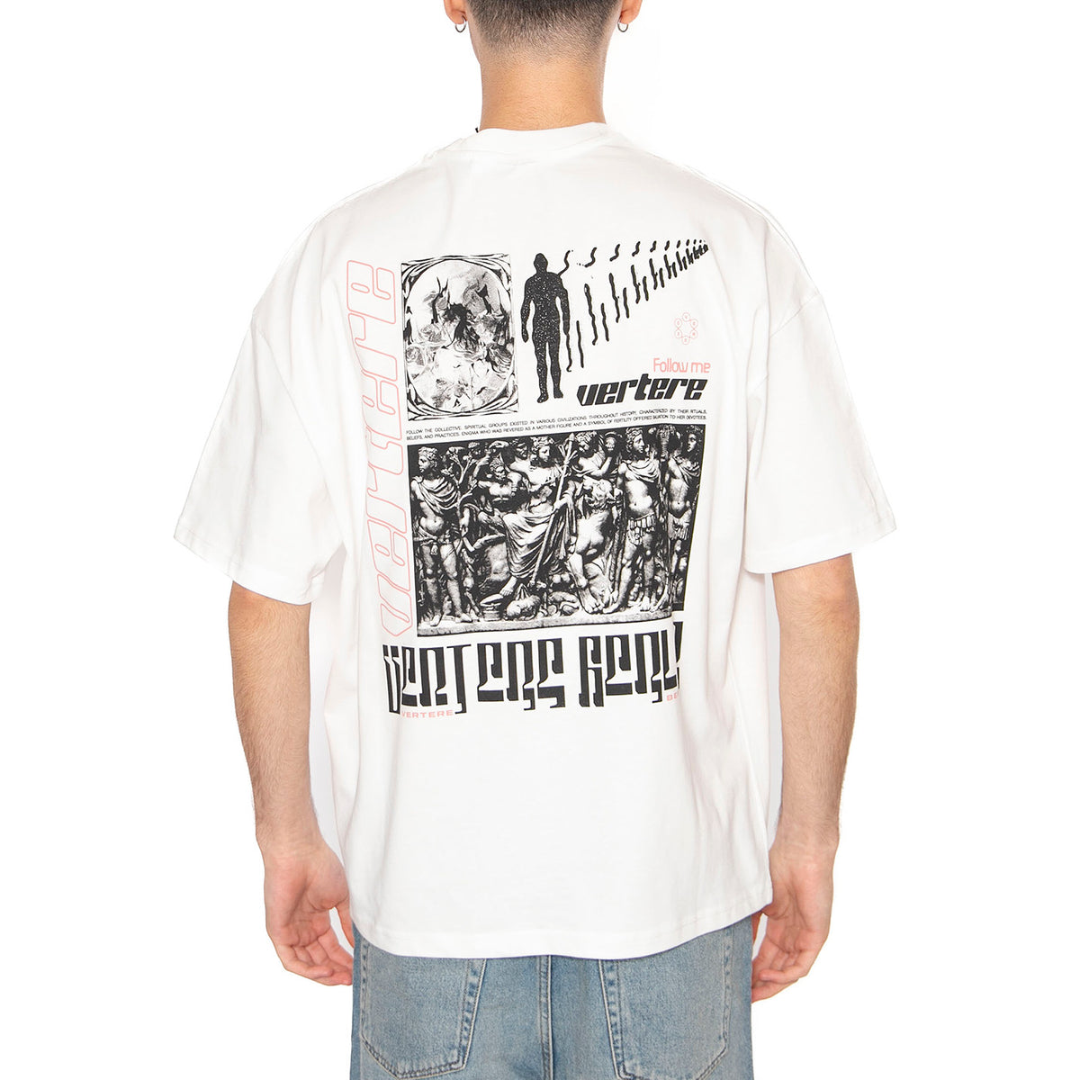 Ancient T-Shirt White - Maglietta Girocollo Uomo Bianca VER-T288-WHT . VERTERE BERLIN 
