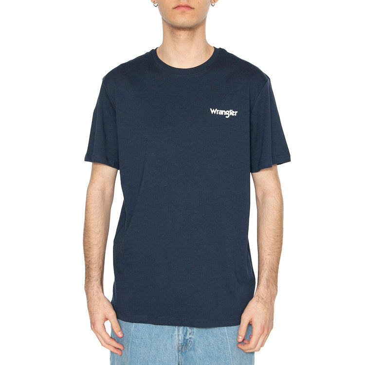 2-Pack Sign Off Tee True Navy / Black - Set Composto da Maglietta Girocollo Uomo Blu + Maglietta Girocollo Uomo Nera 112334265 . WRANGLER 
