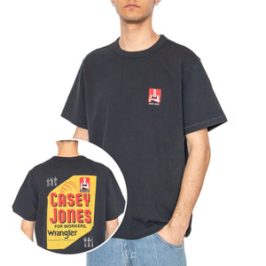 CJ Graphic Tee Dark Navy - Maglietta Girocollo Uomo Blu 112362801 . WRANGLER 
