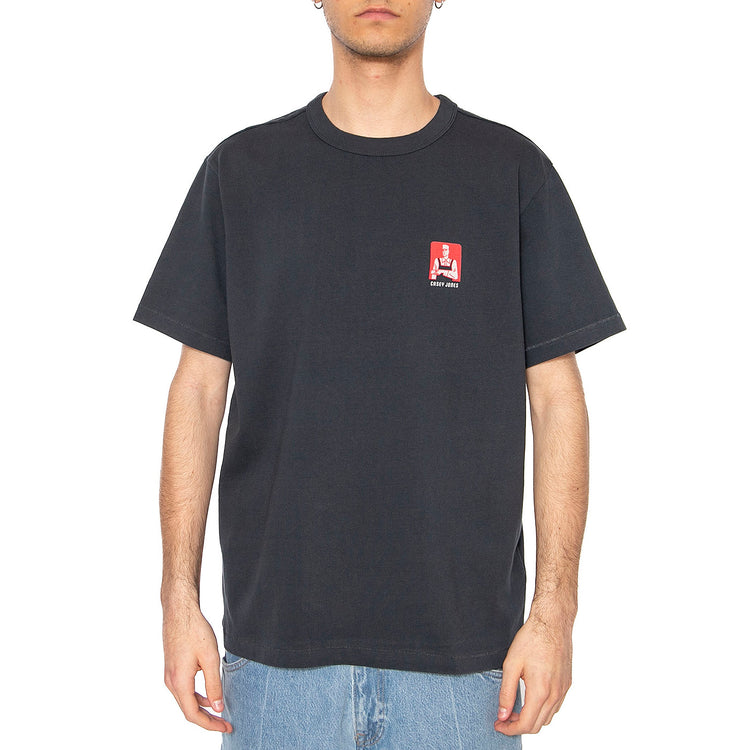 CJ Graphic Tee Dark Navy - Maglietta Girocollo Uomo Blu 112362801 . WRANGLER 