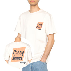 CJ Graphic Tee Vintage White - Maglietta Girocollo Uomo Bianca 112362802 . WRANGLER 
