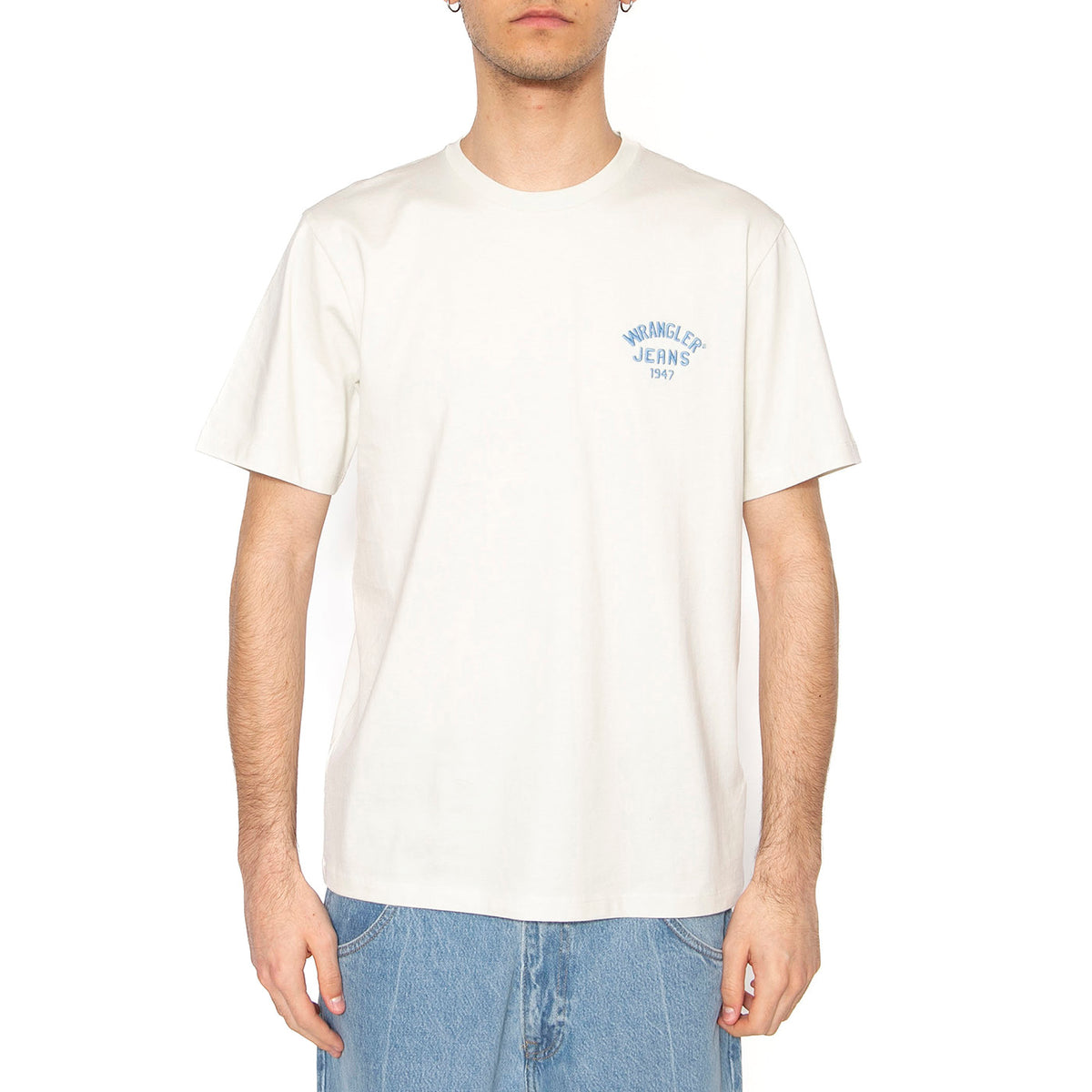 Small Logo Tee Vintage White - Maglietta Girocollo Uomo Bianca 112362814 . WRANGLER 