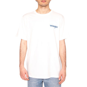 Graphic Tee Worn White - Maglietta Girocollo Uomo Bianca 112362835 . WRANGLER 