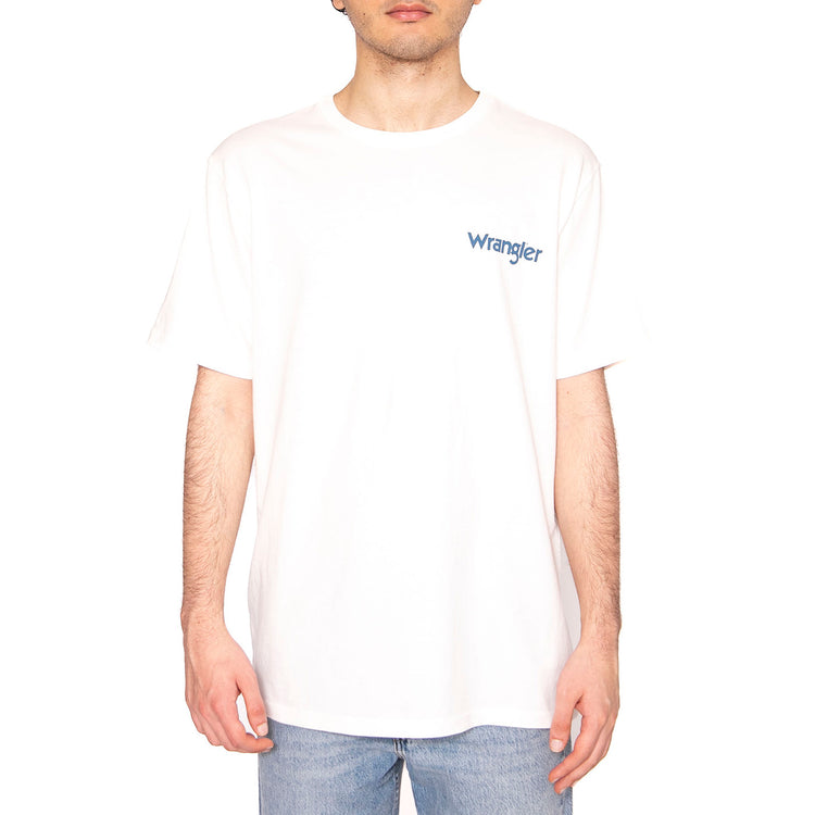 Graphic Tee Worn White - Maglietta Girocollo Uomo Bianca 112362835 . WRANGLER 