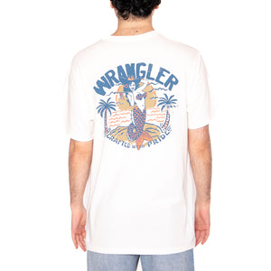 Graphic Tee Worn White - Maglietta Girocollo Uomo Bianca 112362835 . WRANGLER 