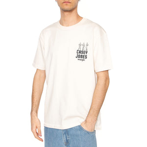 CJ Graphic Tee Vintage White - Maglietta Girocollo Uomo Bianca 112362910 . WRANGLER 