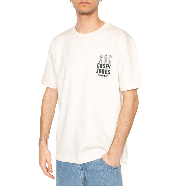 CJ Graphic Tee Vintage White - Maglietta Girocollo Uomo Bianca 112362910 . WRANGLER 