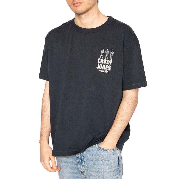 CJ Graphic Tee Dark Navy - Maglietta Girocollo Uomo Blu 112362911 . WRANGLER 