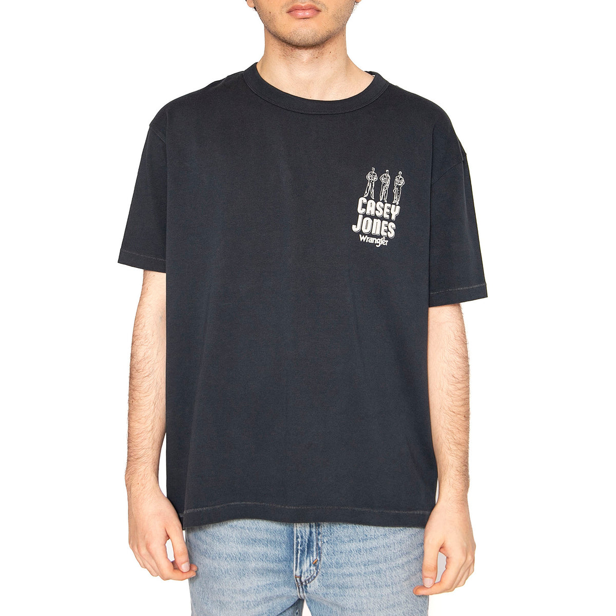 CJ Graphic Tee Dark Navy - Maglietta Girocollo Uomo Blu 112362911 . WRANGLER 
